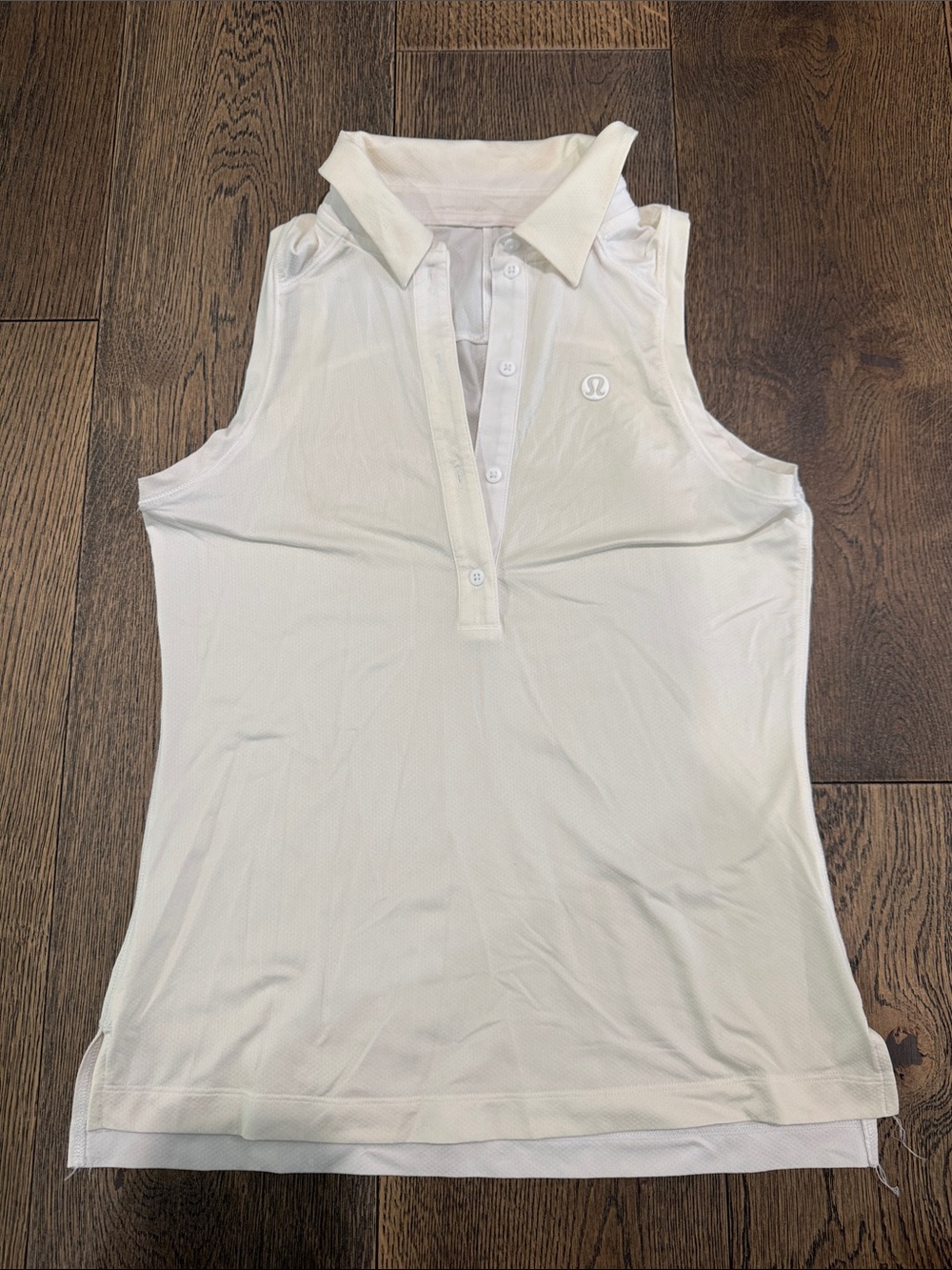 lululemon athletica Cream Sleeveless Golf Tank Size Small
